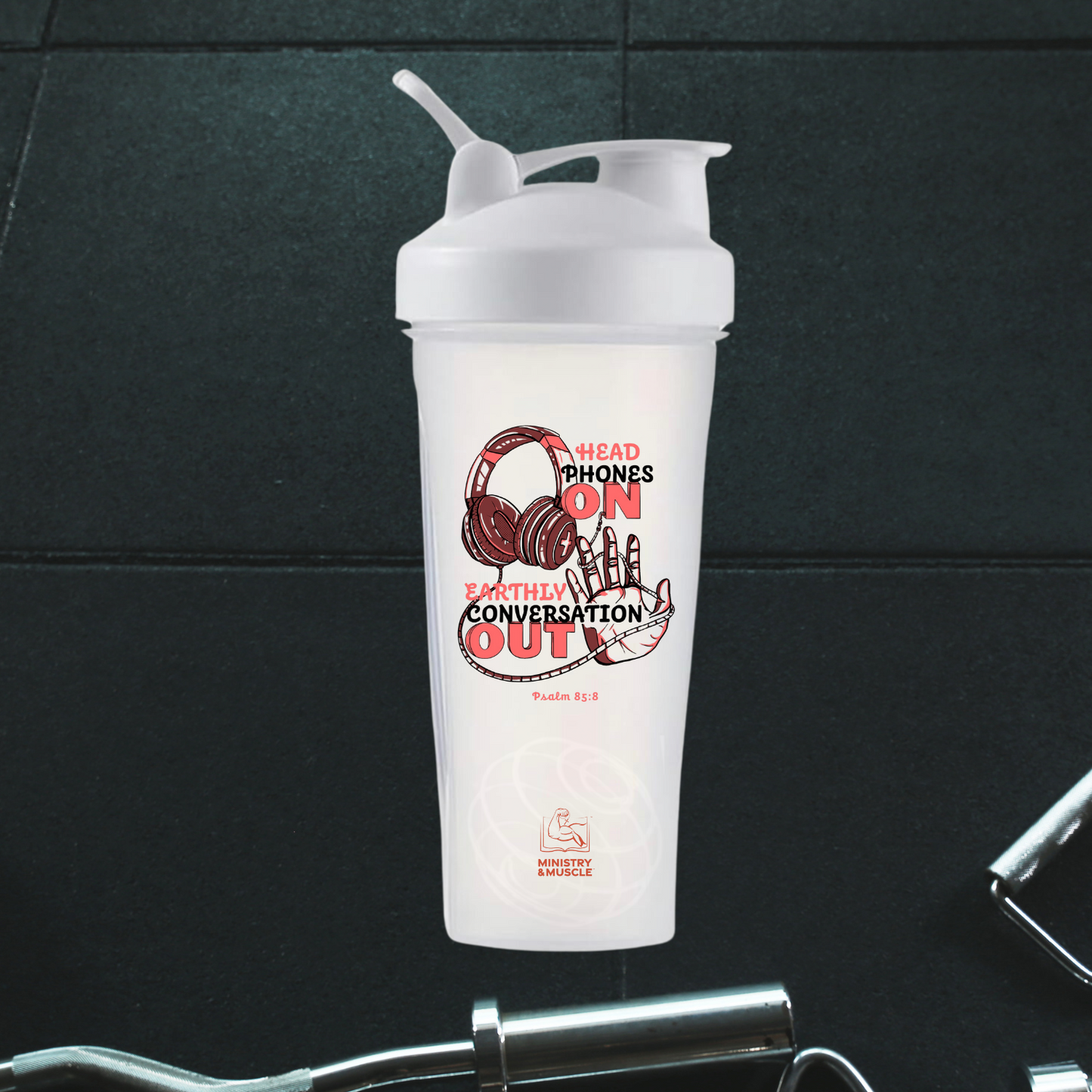 "Headphones On" Premium Shaker Bottle