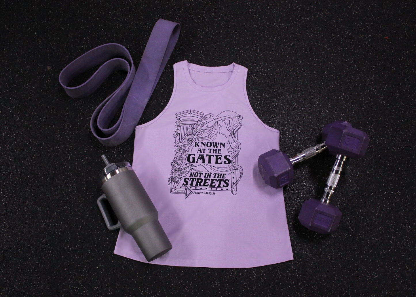 "Known at the Gates" Women's Premium Tapered Cut Tank Top