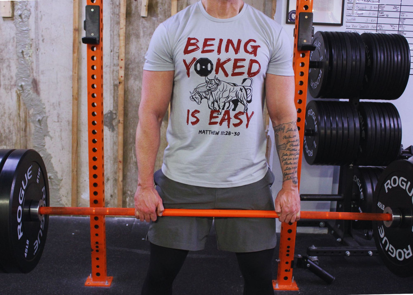 "Yoked" Unisex Premium Multi-Blend T-Shirt