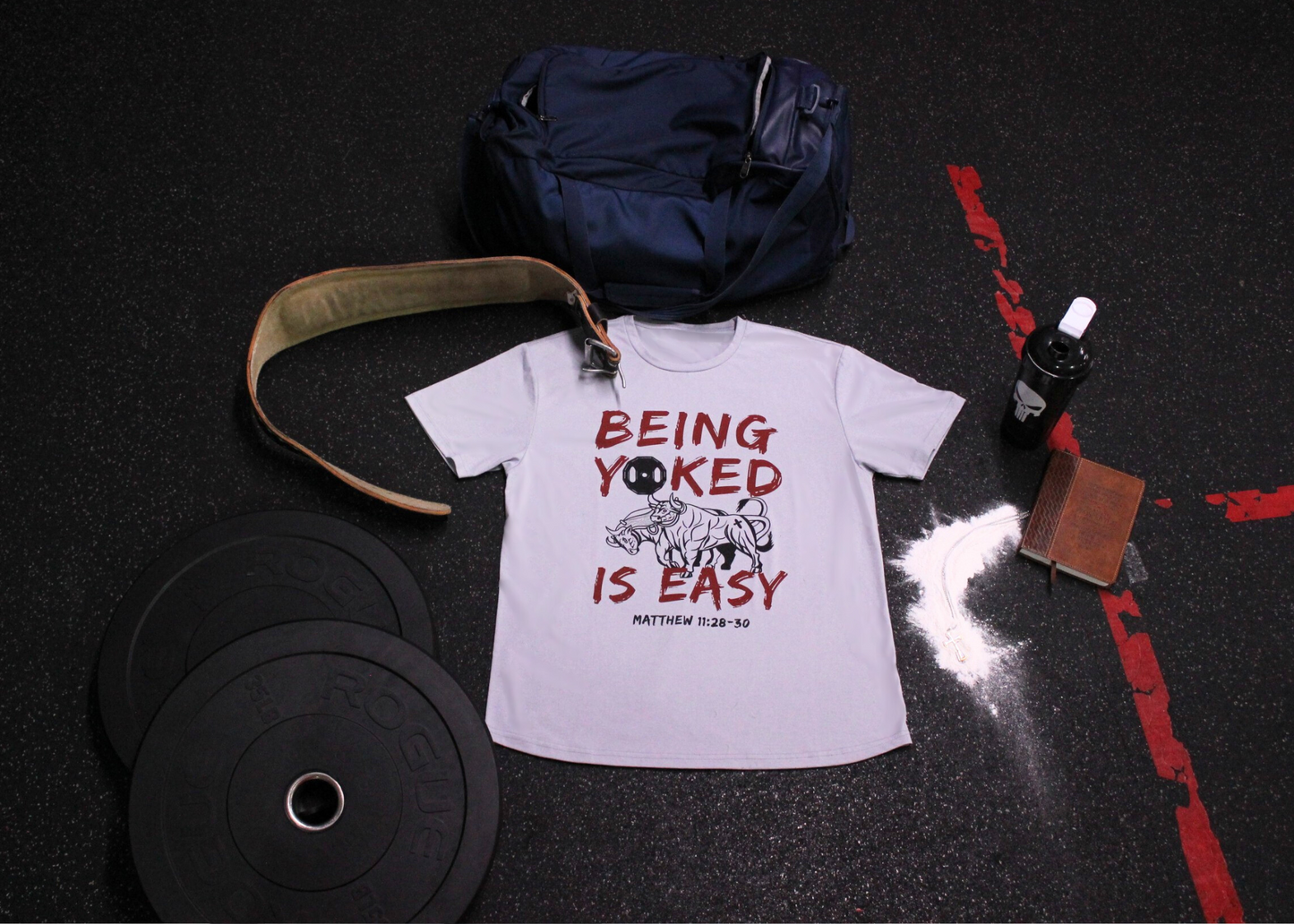 "Yoked" Unisex Premium Multi-Blend T-Shirt