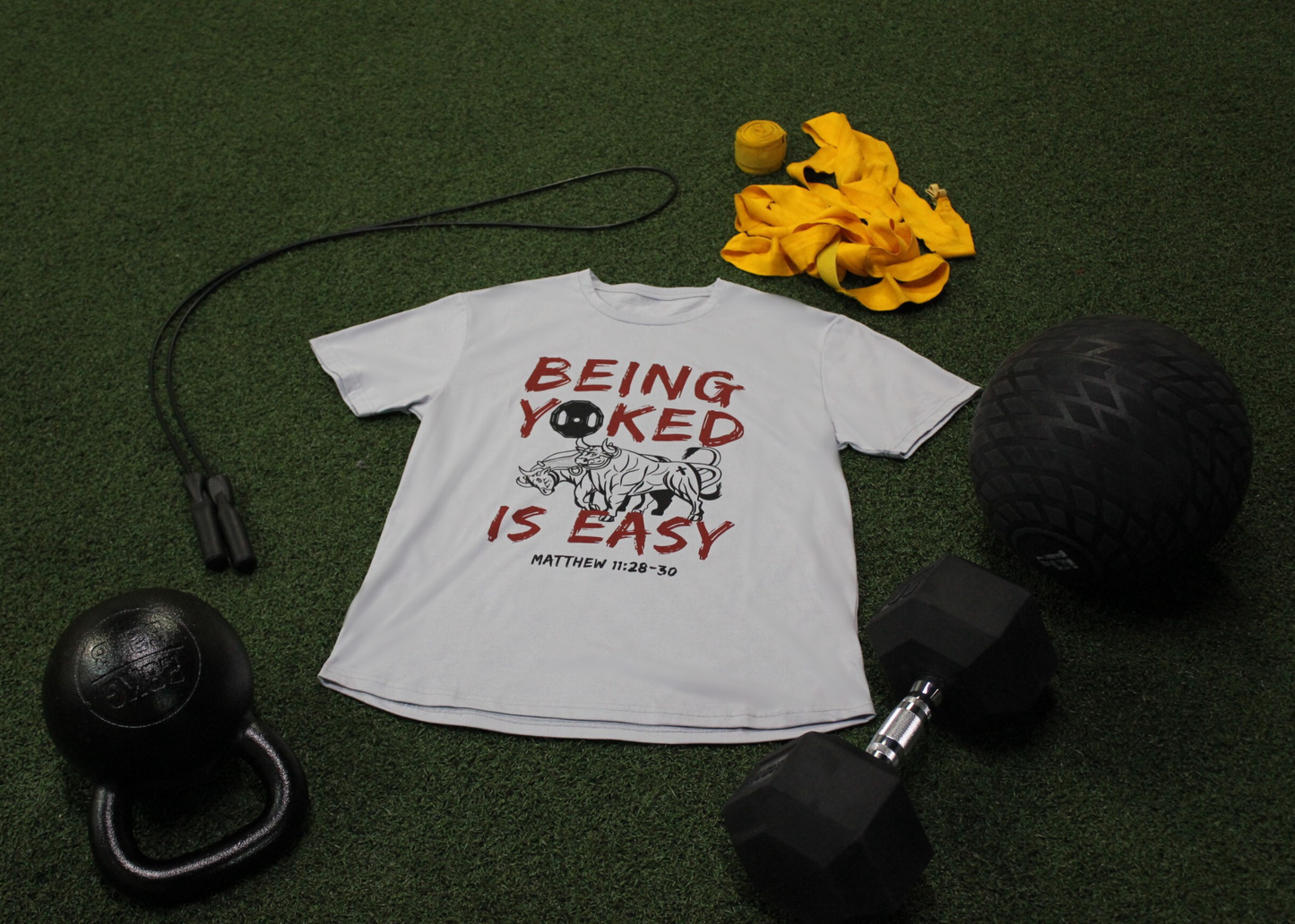 "Yoked" Unisex Premium Multi-Blend T-Shirt